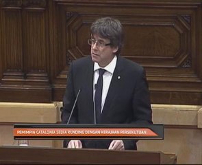 Pemimpin Catalunia sedia runding dengan kerajaan persekutuan
