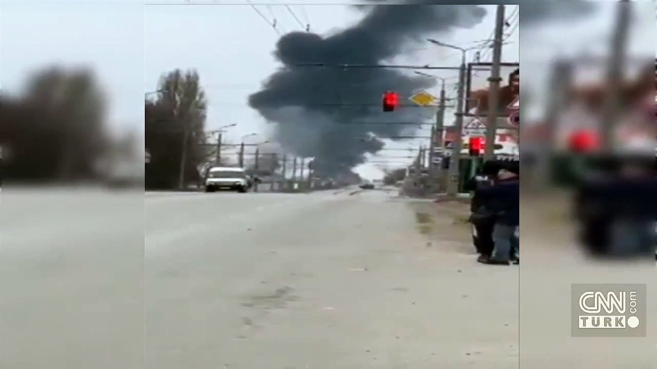 Harkiv'de saldırı anı kamerada