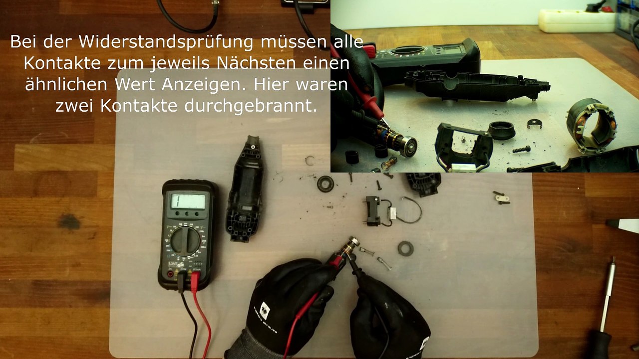 Dremel Multi 395 Reparatur - Austausch durchgebrannter Anker - Info in der Beschreibung