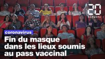 Coronavirus: Fini le port du masque dans les lieux soumis au pass vaccinal!