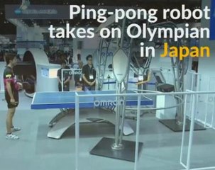 Ping-pong robot challenges Olympian in Tokyo