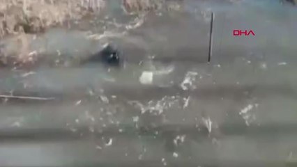 NEHİRDE UÇAKSAVAR GÖVDESİ VE MÜHİMMATI ELE GEÇİRİLDİ