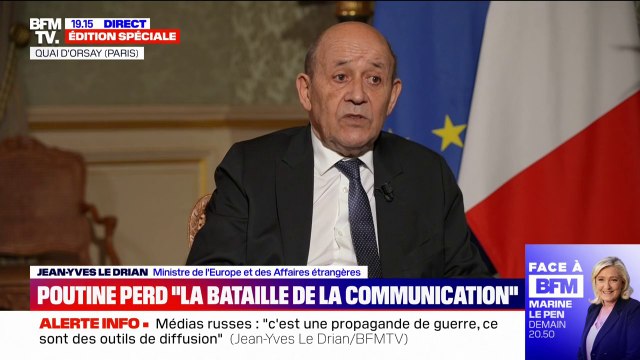 Jean-Yves Le Drian: Accueillir les réfugiés ukrainiens est un devoir d'asile au sens strict du terme