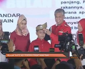 Pelajar tahfiz jadi penerima Pingat Hang Tuah