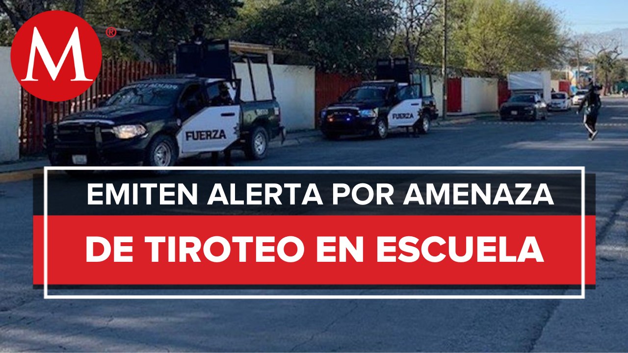 Autoridades se movilizan a una escuela en Apodaca tras amenaza de arma de fuego