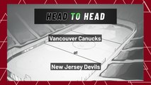 Vancouver Canucks At New Jersey Devils: First Period Moneyline