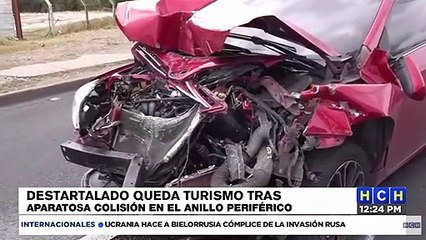 ¡Destartalado termina vehículo tras impactar con pickup de la FAH!