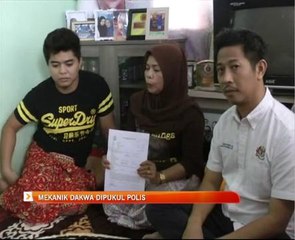 Mekanik dakwa di pukul polis