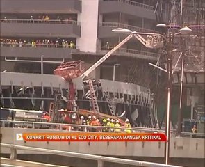 Konkrit runtuh di KL Eco City, beberapa mangsa kritikal