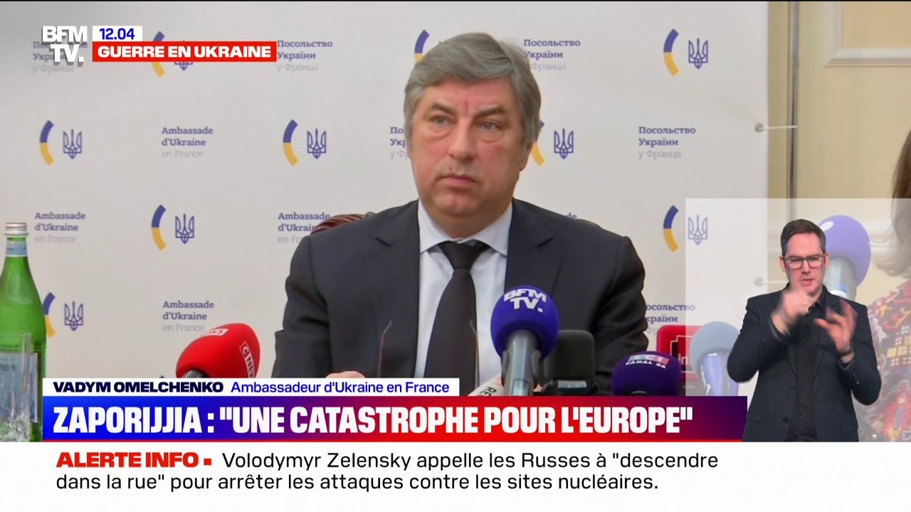 "À Tchernobyl, c'est un bloc qui a sauté, je vous laisse imaginer ce que ça aurait donné si les 6 blocs avaient sauté": l'ambassadeur d'Ukraine en France réagit à l'attaque russe de la centrale nucléaire de Zaporijjia