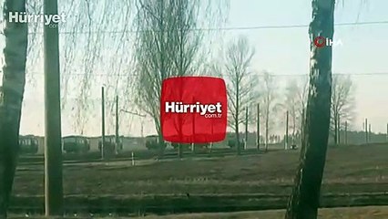 Belarus sınırında Rusya’ya ait ambulans konvoyu görüntülendi
