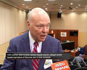 Guna kuasa sekatan tekan kepimpinan Myanmar mengenai isu Rohingya