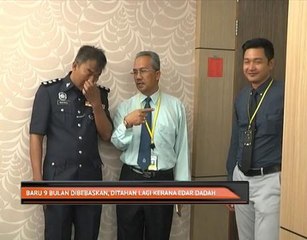 Baru 9 bulan dibebaskan, ditahan lagi kerana edar dadah