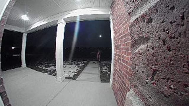 Strange Half-Naked Man Wearing Explicit Outfit Poses For Selfies Outside Door