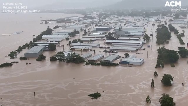 Flooding in Lismore, NSW following heavy rainfall | March 1, 2022 | ACM