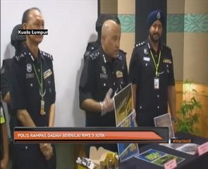 Polis rampas dadah bernilai RM5.3 juta