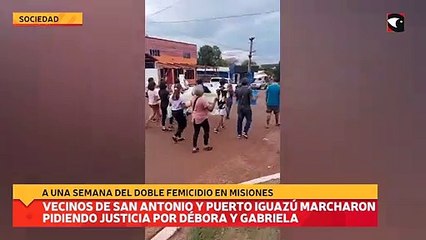 Vecinos de San Antonio y Puerto Iguazú marcharon pidiendo justicia por Débora y Gabriela