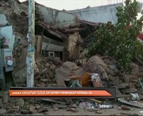 Angka kematian susulan gempa meningkat kepada 58 orang