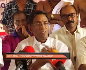 Kementerian Kesihatan tuntut permohonan maaf