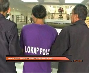 Suspek tetak penjual daging direman tujuh hari
