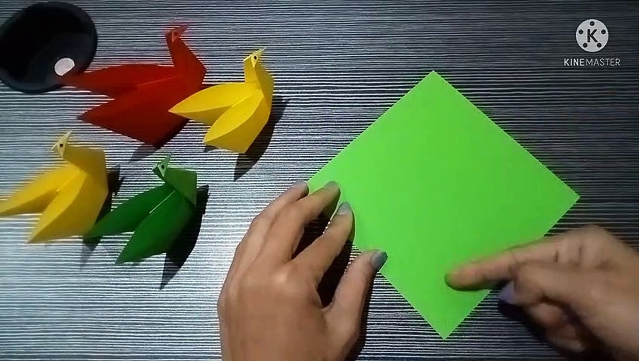 Trik mudah melipat kertas berbentuk angsa (origami angsa)