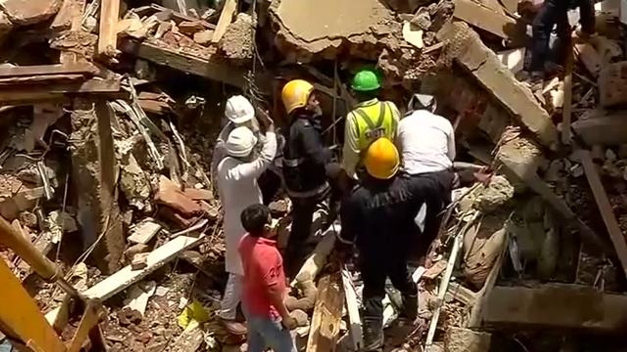 People feared trapped in deadly building collapse in Mumbai