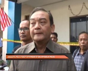 Anggota polis maut ditembak di dalam balai polis