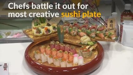 Sushi chefs go head to head in Japan contest