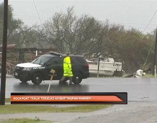 Rockport teruk terjejas akibat taufan Harvey
