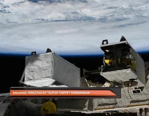 Rakaman pergerakan Taufan Harvey didedahkan