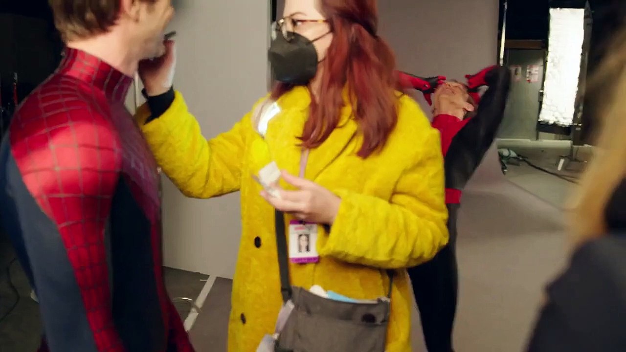 Tom Holland, Andrew Garfield & Tobey Maguire Behind The Scenes Spider-Man No Way Home