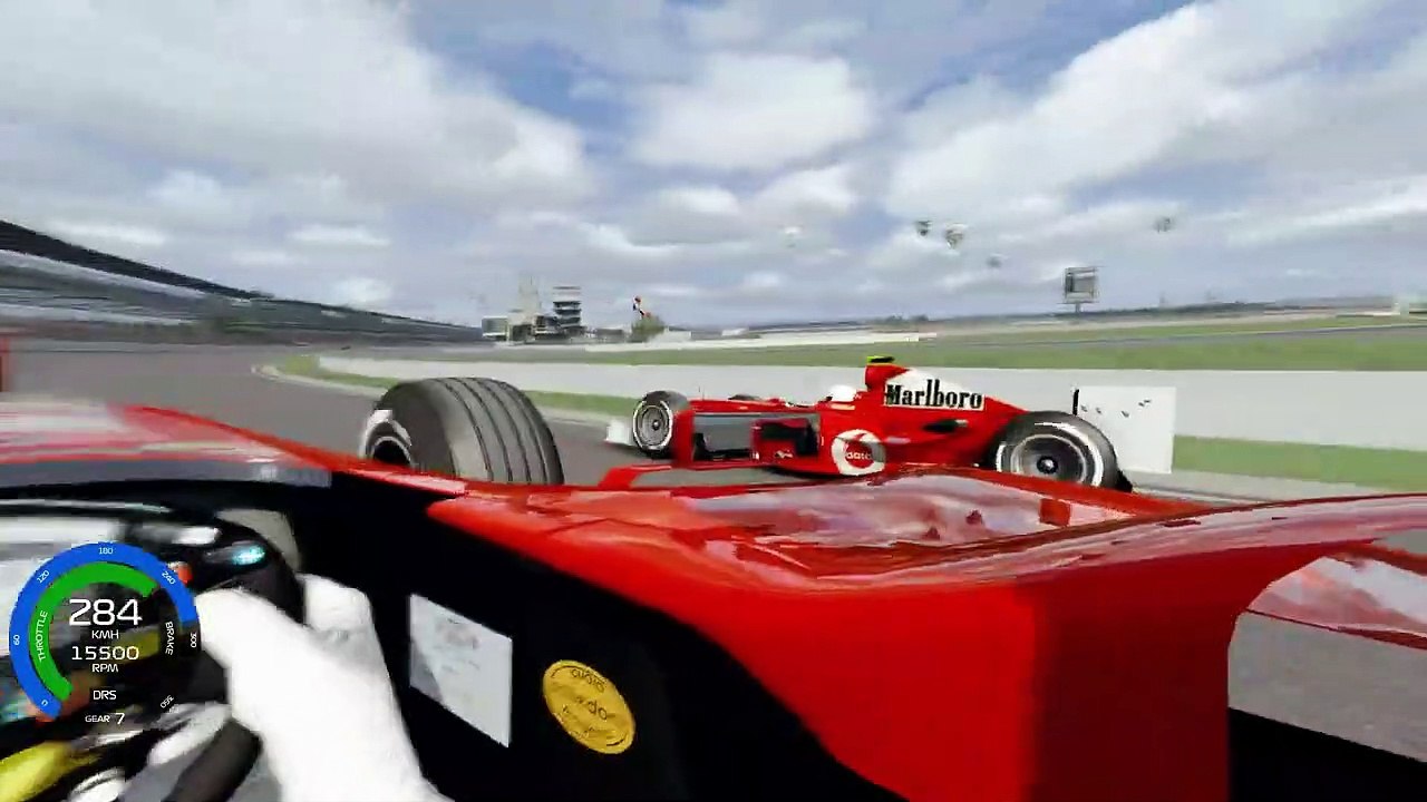 Michael Schumacher - Rubens Barrichello Indianapolis  Finish  Assetto Corsa
