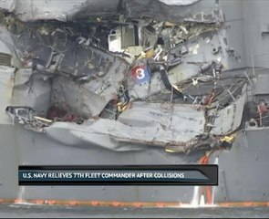 U.S. Navy relieves 7th Fleet commander after collisions