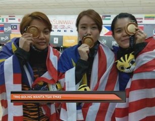 Trio bowling wanita tuai emas
