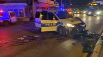 Devriye aracı kaza yaptı: 2 polis yaralı