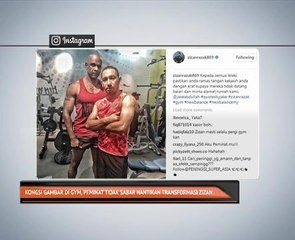 Kongsi gambar di gym, peminat tidak sabar nantikan transformasi Zizan