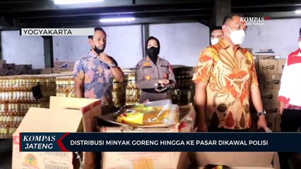 Distribusi Minyak Goreng Hingga Ke Pasar Dikawal Polisi