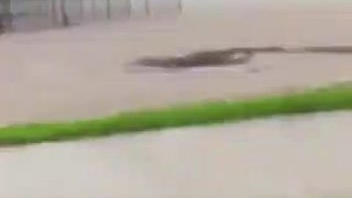 Whirlpool opens in Brisbane flood