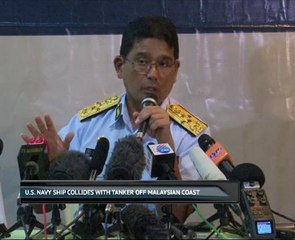 U.S. navy ship collides with tanker off Malaysian coast