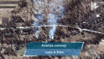 Enorme convoy ruso se acerca a Kiev, gobierno ucraniano denuncia ataques masivos en Járkiv