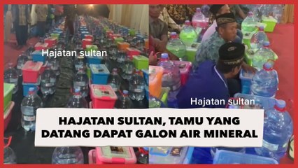 Viral Hajatan Sultan, Tamu yang Datang Dapat Galon Air Mineral hingga Satu Kontainer Makanan