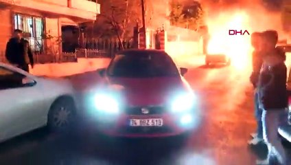 İstanbul'da korku dolu anlar kamerada! Alevleri görünce tereddüt bile etmedi