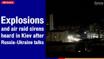 Explosions and air raid sirens heard in Kiev after Russia-Ukraine talks | The Nation Thailand