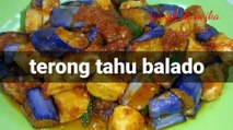 Eggplant tofu balado || terong tahu balado