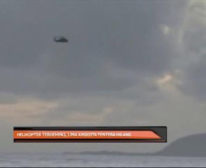 Helikopter terhempas, lima anggota tentera hilang