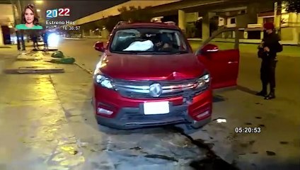 San Borja: conductor choca en señal de tránsito tras quedarse dormido