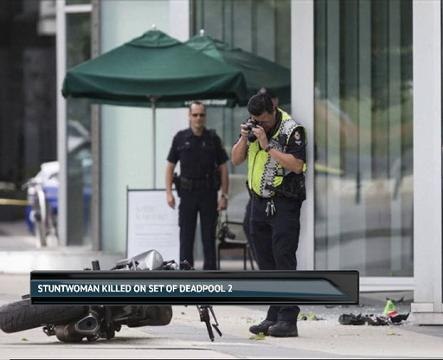 Stuntwoman killed on set of Deadpool 2