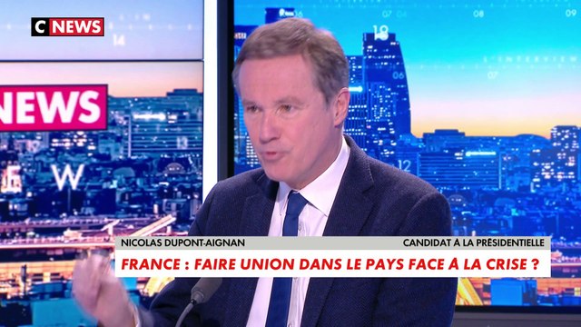 «Nous devons trouver un compromis, car Poutine ou pas, la Russie restera», lance Nicolas Dupont-Aignan