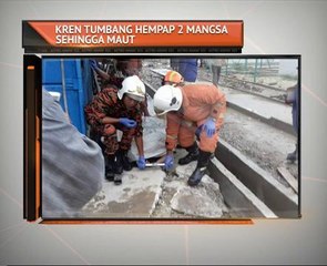 Kren tumbang hempap 2 mangsa sehingga maut