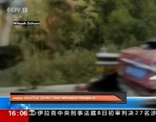 Angka  kematian gempa China meningkat kepada 19